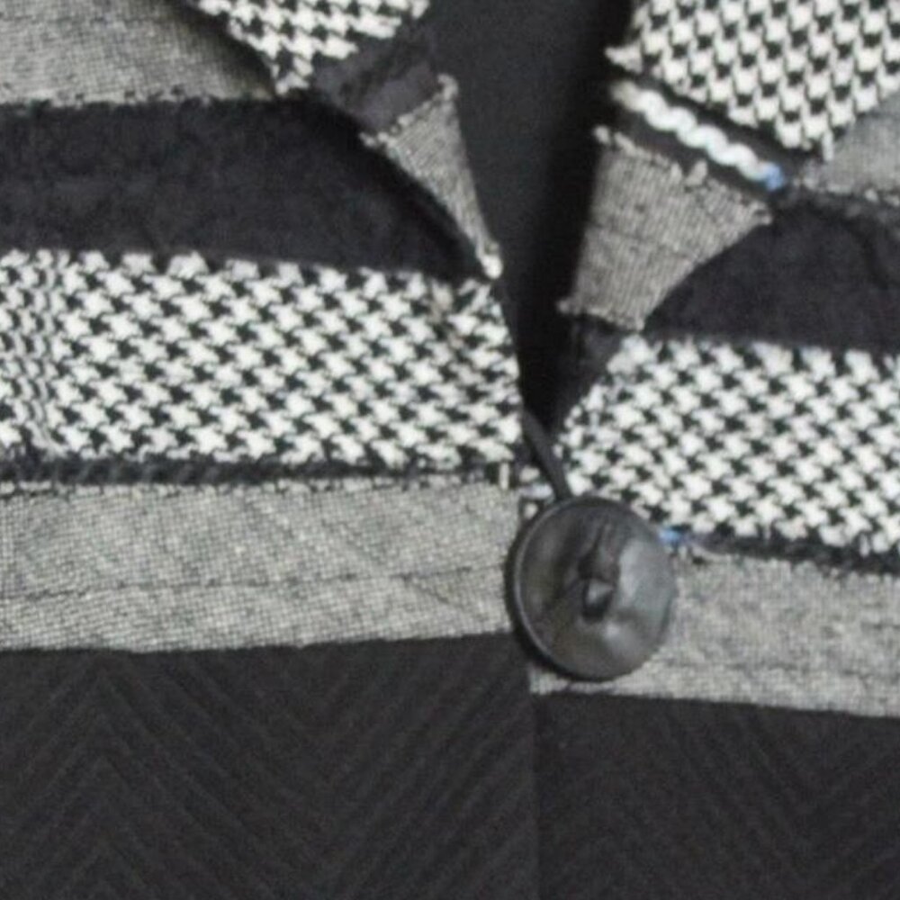 Vintage Patchwork Blazer Jacket Size 12 - image 3